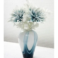 Fabrique de Styles Fleur artificielle bleu et blanc h69cm - Tulia* Fleurs Et Plantes Artificielles