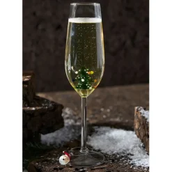 Fabrique de Styles Flute sapin en verre borosilicate 25cl - Noel* Coupes Et Flutes