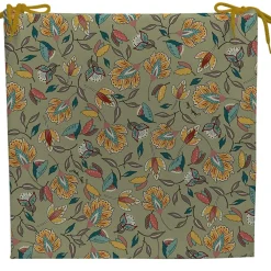 Fabrique de Styles Galette de chaise extérieure en coton 40x40cm - Kerala*Enfant Textiles Outdoor|Jardin