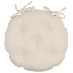 Fabrique de Styles Galette de chaise ronde en coton d40cm - Lucile* Galettes De Chaise