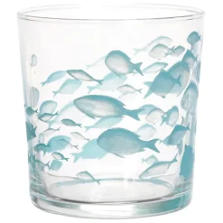 Fabrique de Styles Gobelet banc de poissons en verre* Verres À Eau Et Gobelets