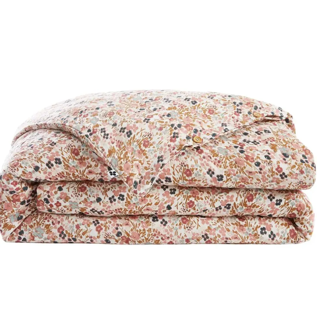 Fabrique de Styles Housse de couette en gaze de coton imprimée pampa 240x220cm - Capucine* Housses De Couette