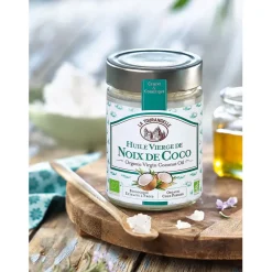 Fabrique de Styles Huile vierge de noix de coco bio 314ml* Huiles Et Vinaigres