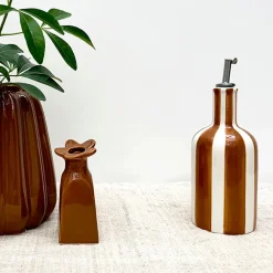 Fabrique de Styles Huilier en faïence rayé h22cm* Ustensibles De Cuisine