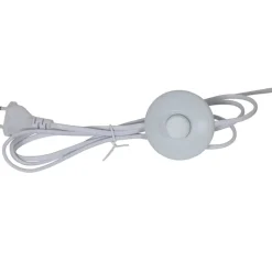 Fabrique de Styles Lampadaire en céramique et lin et écru h103cm - Paese* Lampadaires