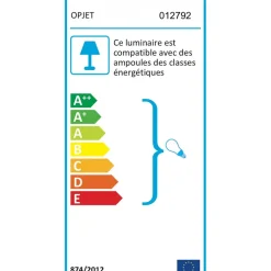 Fabrique de Styles Lampe 2 globes en verre opaline doré - edmond* Lampes À Poser