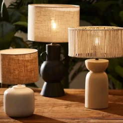 Fabrique de Styles Lampe à poser moucheté en porcelaine -sweet leaves* Lampes À Poser