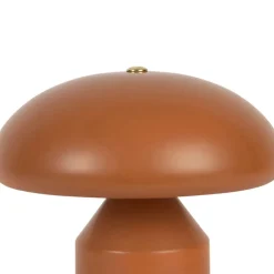 Fabrique de Styles Lampe champignon tactile en fer terracotta h23cm - Arty* Lampes À Poser