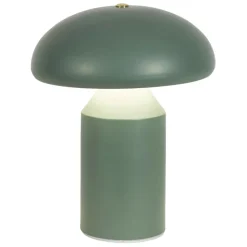 Fabrique de Styles Lampe champignon tactile en fer vert h23cm - Arty* Lampes À Poser