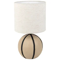 Fabrique de Styles Lampe en céramique rayée et noir h34cm - Paese* Lampes À Poser