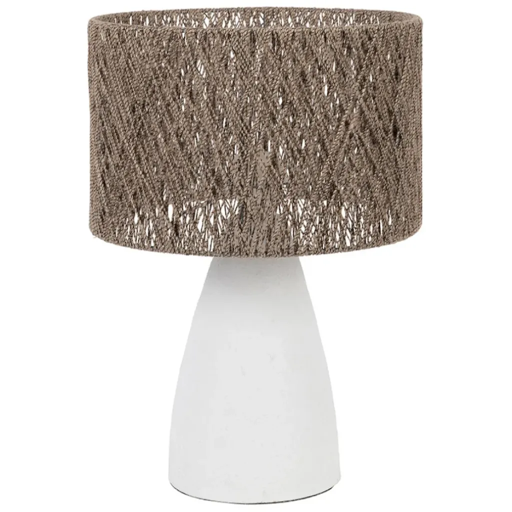 Fabrique de Styles Lampe en fer et jute h41cm - Quintao* Lampes À Poser