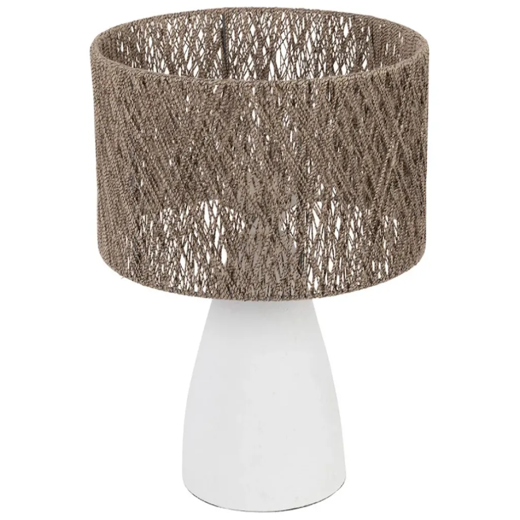 Fabrique de Styles Lampe en fer et jute h41cm - Quintao* Lampes À Poser