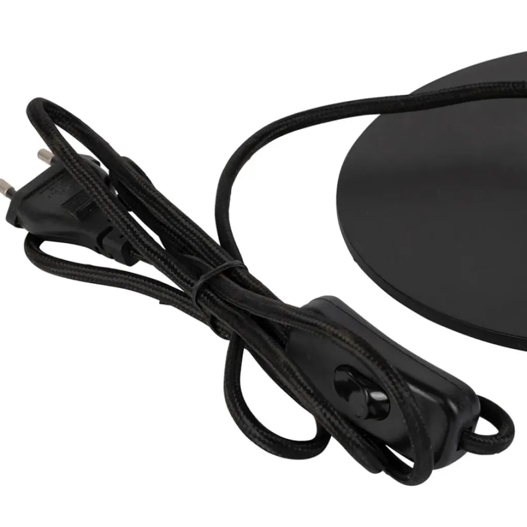 Fabrique de Styles Lampe en fer noir et doré h42cm - Ardecor* Lampes À Poser