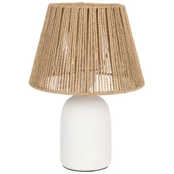 Fabrique de Styles Lampe en terre cuite mate et naturel h32cm - Nira* Lampes À Poser