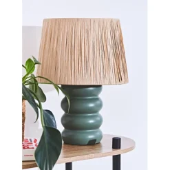 Fabrique de Styles Lampe en terre cuite émeraude h36cm - Nira* Lampes À Poser