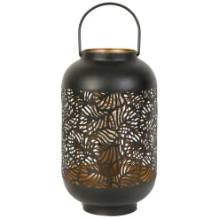 Fabrique de Styles Lampe lanterne en fer H32.5cm noir - Panellia* Lampes À Poser