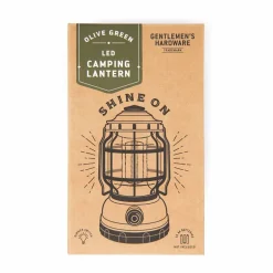 Fabrique de Styles Lanterne de camping à piles vert kaki h18cm* Voyage Et Exploration