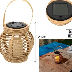 Fabrique de Styles Lanterne solaire effet bougie h15cm*Enfant Luminaires|Jardin