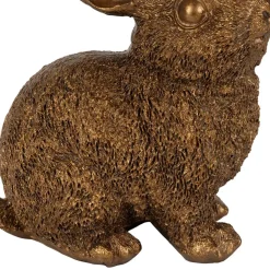 Fabrique de Styles Lot de 2 bougeoirs lapin en poudre de pierre et fer - Floreal* Photophores, Bougeoirs Et Lanternes