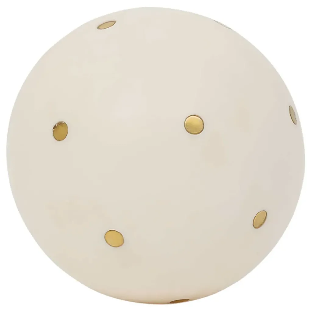 Fabrique de Styles Lot de 6 boules décoratives en résine et ivoire d10cm - Karumba* Petits Objets Déco