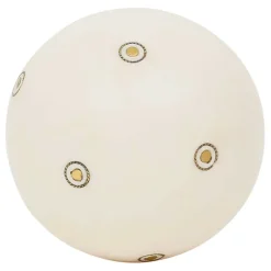 Fabrique de Styles Lot de 6 boules décoratives en résine ivoire et brun - Yumbe* Petits Objets Déco