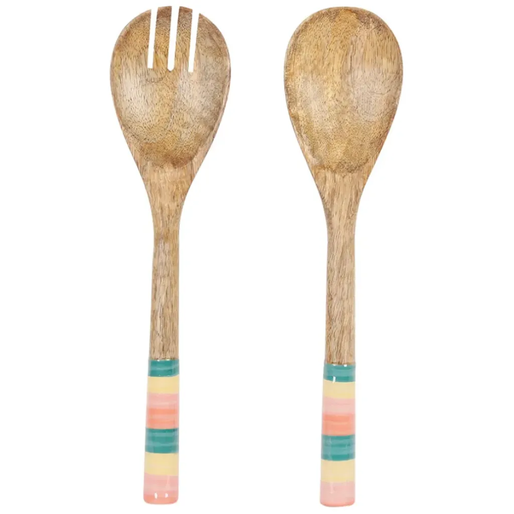 Fabrique de Styles Lot de 2 couverts de salade en manguier - Patchuca* Ustensibles De Cuisine