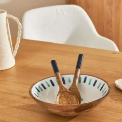 Fabrique de Styles Lot de 2 couverts de salade en manguier - Greeka* Ustensibles De Cuisine