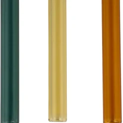 Fabrique de Styles Lot de 4 pailles en verre borosilicate h14cm - Funny* Accessoires Réutilisables