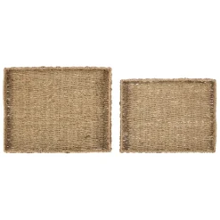 Fabrique de Styles Lot de 2 plateaux en jonc de mer - Chaumière* Plateaux