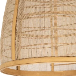 Fabrique de Styles Lot de 2 suspensions en lin et bambou non électrifiée - Plaka* Suspensions