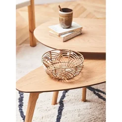 Fabrique de Styles Lot de 2 table basse en chêne - Becka* Table Basses