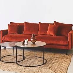 Fabrique de Styles Lot de 2 table gigogne en aluminium et fer - Felia* Table Basses