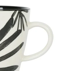 Fabrique de Styles Lot de 2 tasses à thé en grès bleu et blanc - arty folk* Tasses Et Mugs