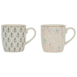 Fabrique de Styles Lot de 2 tasses en céramique 30cl - Tulum* Tasses Et Mugs