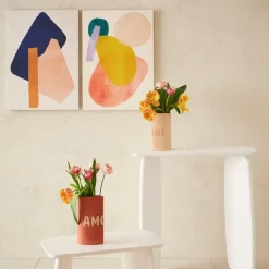 Fabrique de Styles Lot de 2 vases en grès 13x6.5xh24cm - Funny* Vases Et Soliflores