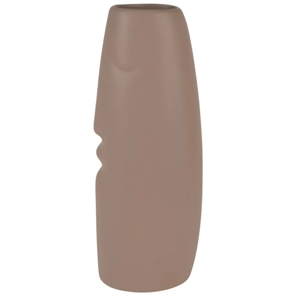 Fabrique de Styles Lot de 2 vases visage en grès et beige h30cm* Vases Et Soliflores