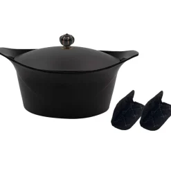 Fabrique de Styles L'incroyable Cocotte graphite d24cm avec poignée couronne* Plats Et Appareils De Cuisson