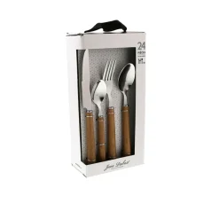 Fabrique de Styles Menagere round facon bois* Ménagères