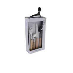 Fabrique de Styles Menagere woody 16 pièces en acier inoxydable et bois* Ménagères