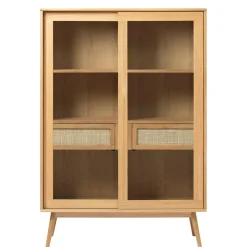 Fabrique de Styles Meuble haut en placage chêne h160cm - barrali* Buffets Et Vitrines