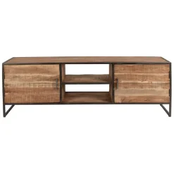 Fabrique de Styles Meuble TV industriel en acacia et fer L175cm - Factory* Meubles Tv