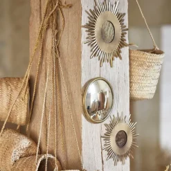 Fabrique de Styles Miroir antique en fer d18cm - aureol* Miroirs