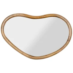 Fabrique de Styles Miroir asymétrique en bois de manguier 57x40cm - Hervea* Miroirs