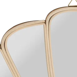 Fabrique de Styles Miroir coquillage en rotin 50x35cm* Miroirs