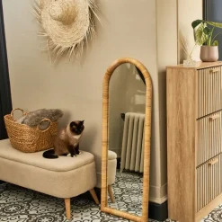 Fabrique de Styles Miroir en rotin 46x124cm - Ilena* Miroirs