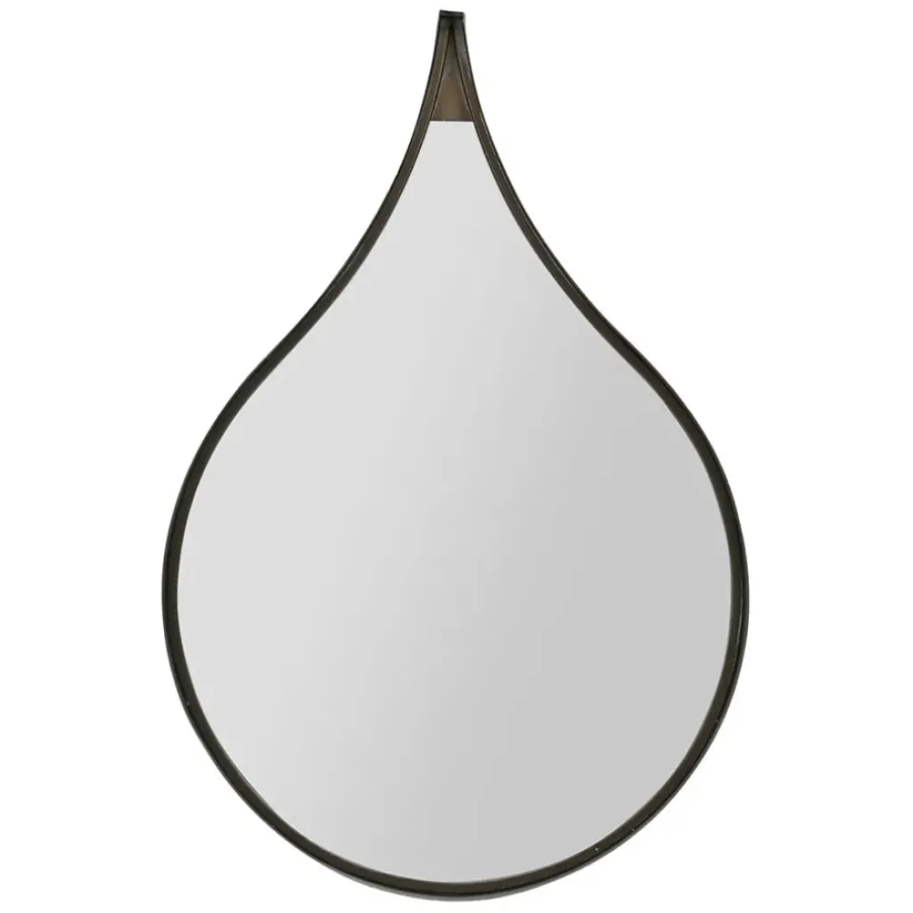 Fabrique de Styles Miroir goutte en fer 42.5xh64cm - Kerian* Miroirs