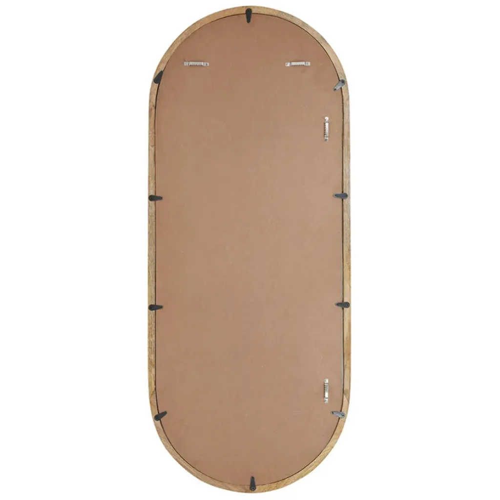 Fabrique de Styles Miroir ovale en manguier 49x119.5cm - Hervea* Miroirs