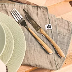 Fabrique de Styles Ménagère 24 pièces acier et effet bois - Eclat* Ménagères