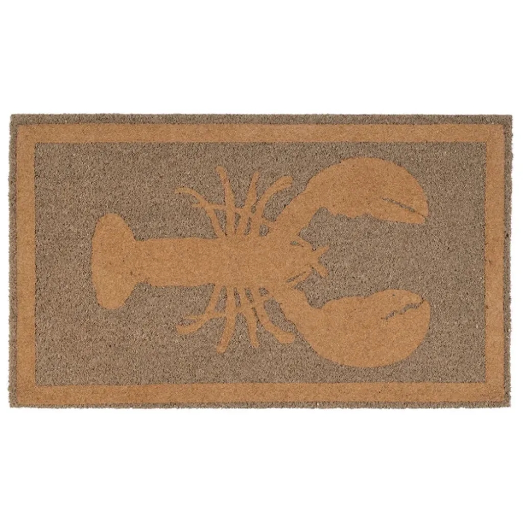 Fabrique de Styles Paillasson homard en coco 73x43cm - Homard* Paillassons