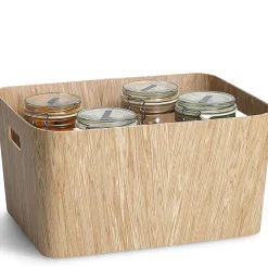 Fabrique de Styles Panier en bois 40.6x30.5xh20.3cm* Rangements Salle De Bain